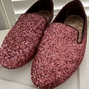 Birdies Sparkly Glitter Starling Rose Pink Flats